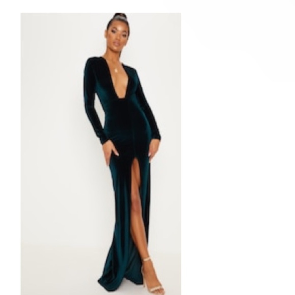 Green Velvet Gown